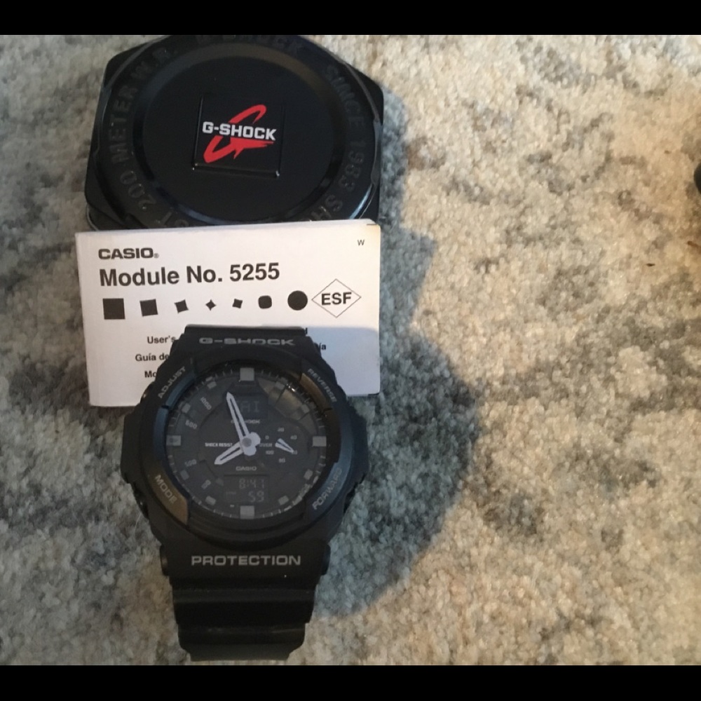 G shock black watch